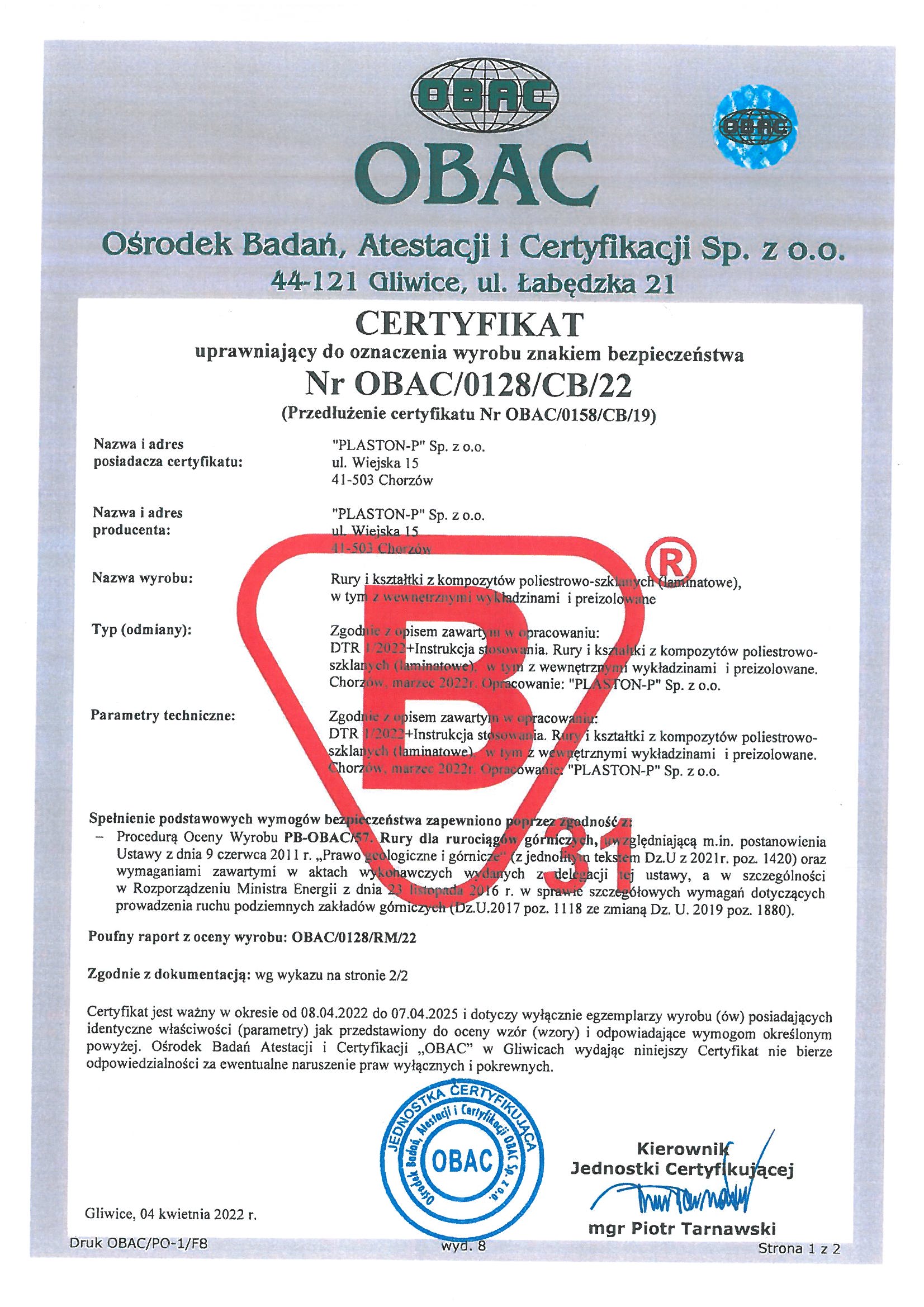 OBAC0128CB22 STR 1